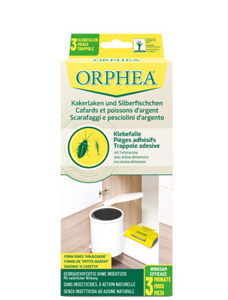 Orphea® protezione casa: Trappole Scarafaggi e Pesciolini d’argento